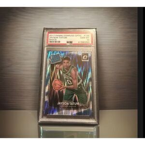 2017-18 Panini Donruss Optic Rated Rookie Jayson Tatum #198 Shock (RC) PSA 10 E2